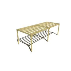 Pergola bois - 8m x 3m - indépendante - sens largeur - livraison comprise