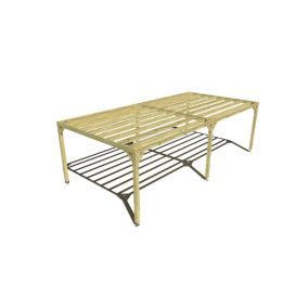 Pergola bois - 8m x 4m - indépendante - sens largeur - livraison comprise