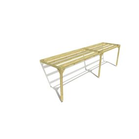 Pergola bois - 9m x 2m - adossée - sens largeur - livraison comprise