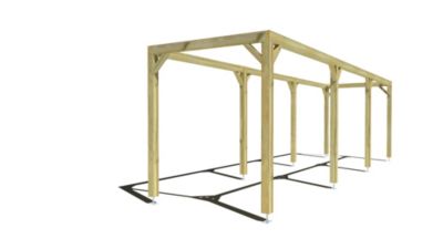 Pergola bois - 9m x 2m - indépendante - cadre simple - livraison comprise