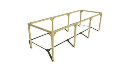 Pergola bois - 9m x 3m - indépendante - cadre simple - livraison comprise