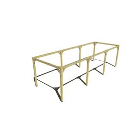 Pergola bois - 9m x 3m - indépendante - cadre simple - livraison comprise