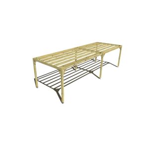 Pergola bois - 9m x 3m - indépendante - sens largeur - livraison comprise