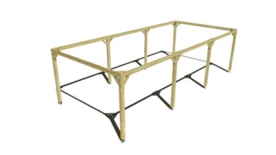 Pergola bois - 9m x 4m - indépendante - cadre simple - livraison comprise