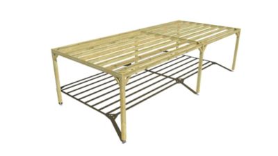 Pergola bois - 9m x 4m - indépendante - sens largeur - livraison comprise