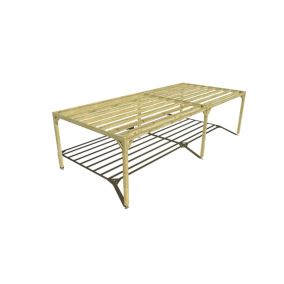 Pergola bois - 9m x 4m - indépendante - sens largeur - livraison comprise