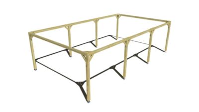 Pergola bois - 9m x 5m - indépendante - cadre simple - livraison comprise