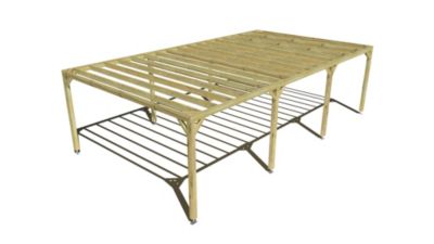 Pergola bois - 9m x 5m - indépendante - sens profondeur - livraison comprise