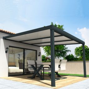 Pergola isotoit CLASSIC Gris anthracite 3,74x2,50m