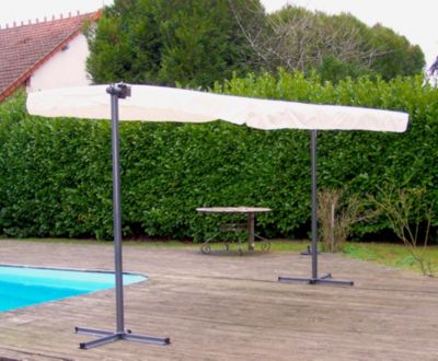 Pergola marquise autoportante manuelle acier Habrita PER2535M 3,60 x 2,50 m