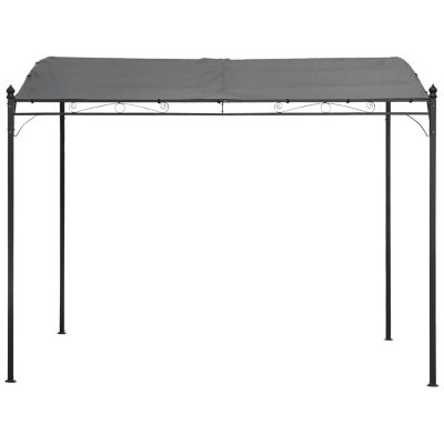 Pergola murale 3 x 2,5m NICE grise - HAPPY GARDEN