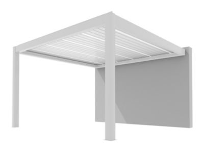 Pergolas bioclimatique adossée summer Proloisirs L.4 x l.4m blanc