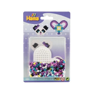 Perles a repasser petit modele -  panda coeur