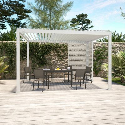 Kit Mécanisme SAM Pour Lames Orientables De Pergola Bioclimatique (paire Droite/gauche) - Compatible Lames 20 Mm - 8