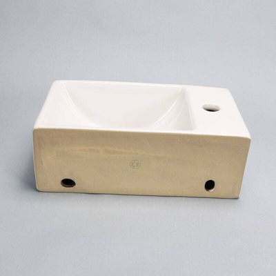 Petit lave main Gain de Place Gauche - Céramique - 30x20 cm - Essento