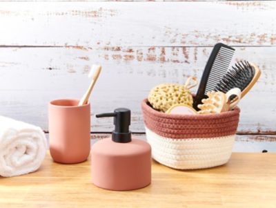 Petit panier de salle de bain Allibert Allure terracotta