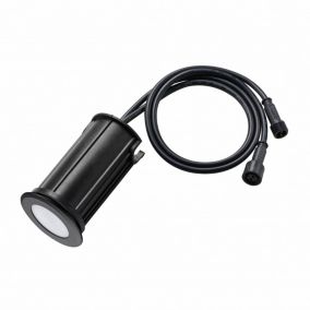 Petit Spot Encastrable 1,5W LED Tour Noir étanche IP67 - Blanc du Jour 6000K