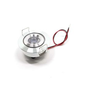 Petit spot LED encastrable 3W 380lm DC12-24V perçage 44-46mm - Blanc Chaud 3000K