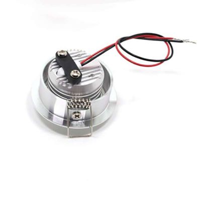 Petit spot LED encastrable 3W 380lm DC12-24V perçage 44-46mm - Blanc Naturel 5000K