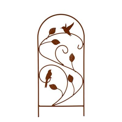 Petit treillage déco oiseaux 15x1x38cm