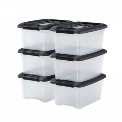Sterilite Bacs De Rangement En Plastique Transparent Avec Couvercle De Rangement 16 Qt Avec Couvercle Sterilite Paquet De 4 Yeh11736