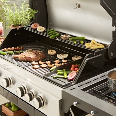 Petite grille de cuisson plancha en fonte GoodHome