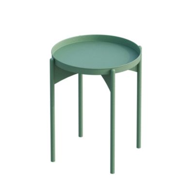 Petite table ronde verte design & plateau assorti SFAX