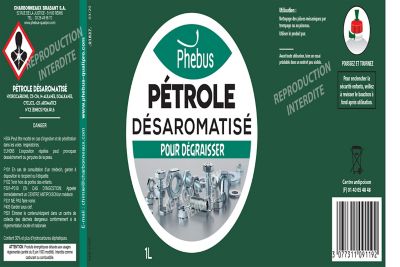 Pétrole desaromatisé pour dégraisser Phebus 1L