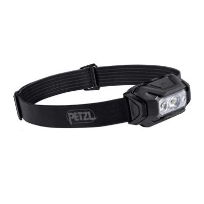 Petzl Aria 2 Lampe frontale étanche 450 lm compacte, piles ou batterie, noir