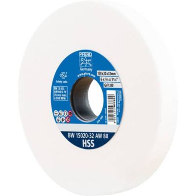 PFERD Meule abrasive HSS 150 x 20 mm grain 80, perçage 32 mm, 1 pc