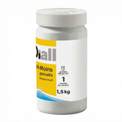 pH Moins Granules 1.5kg pour Piscine Diall