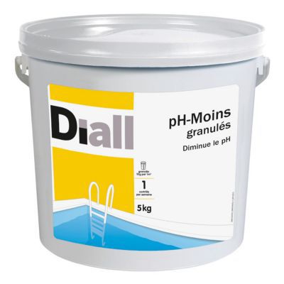 Ph Moins granulés 5kg pour Piscine Diall