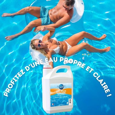 Ph Plus Liquide 5L Piscine, Traitement Ph, Permet Augmenter Rapidement Le Ph