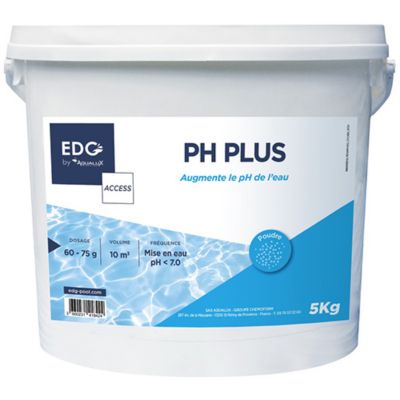 Ph Plus Piscine - Augmente Le Ph- Améliore Le Confort De Baignade Et La Qualité De L'Eau - Haute Concentration - Poudre - Seau 5kg