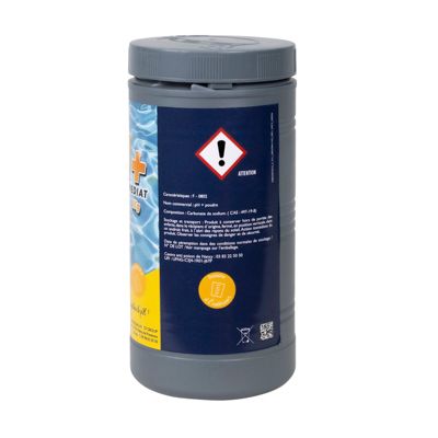 PH Plus Poudre Piscine - Augmente le pH - EDG - Equilibre l'eau - Piscine Et Spa -  Pot 1 kg - Haute Concentration