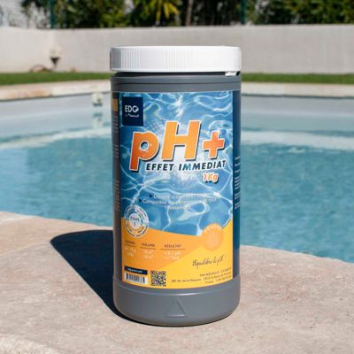 PH Plus Poudre Piscine - Augmente le pH - EDG - Equilibre l'eau - Piscine Et Spa -  Pot 1 kg - Haute Concentration