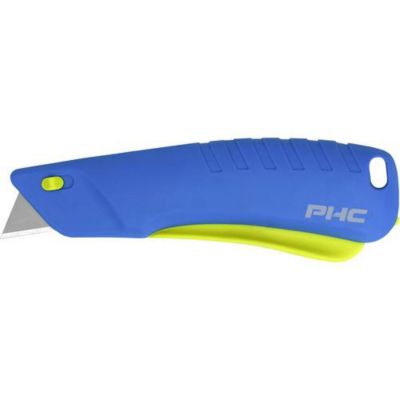 PHC E12209-4-10 Couteau de sécurité REBEL, rétraction automatique, lame 17 mm, prise ergonomique