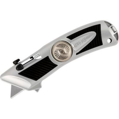 PHC E13301-9 Couteau de sécurité QBAR, lame rétractable automatique, boîtier aluminium