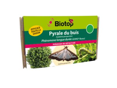 Phéromones longue durée contre pyrale du buis Biotop (2 capsules)