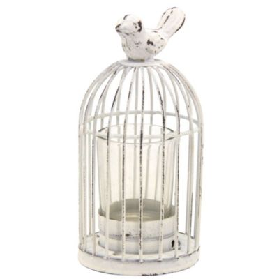 Photophore cage en métal laqué vieilli (Lot de 6)