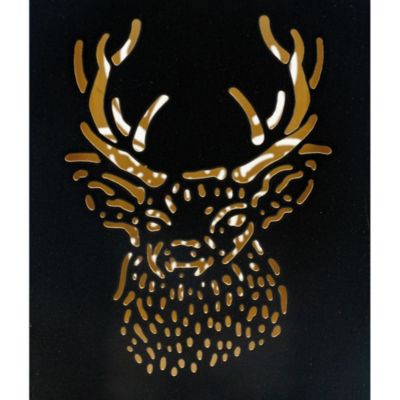 Photophore carré tête de cerf (Lot de 3)