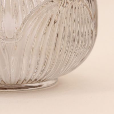 Photophore en verre forme fleur 11cm