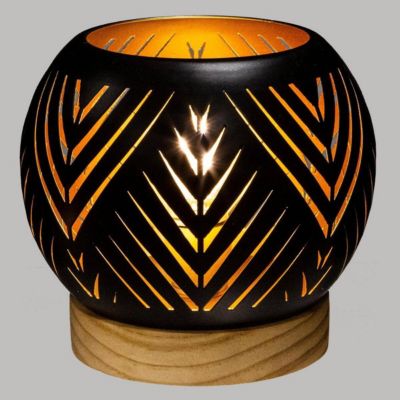 Photophore "Raja" boule LED métal D15cm - Atmosphera Créateur d'intérieur