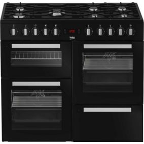 Piano de cuisson gaz 159l 7 feux noir Beko PF335325DB