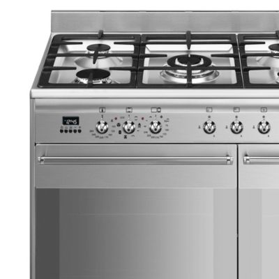 Piano de cuisson gaz 79L Concerto L. 90 x H. 90 cm SCB92MX8 Smeg inox