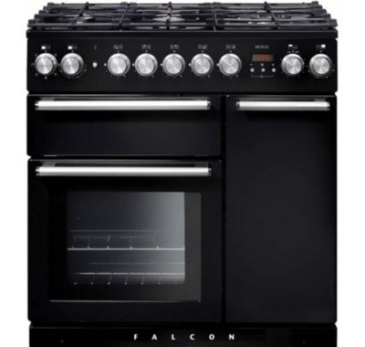 Piano de cuisson mixte 140l 5 feux noir/chrome Falcon NEX90DFBLCEU nexus