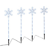 Pic flocon de neige pour Noël H.70 cm x4