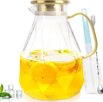 Pichet en Verre 3L avec Couvercle