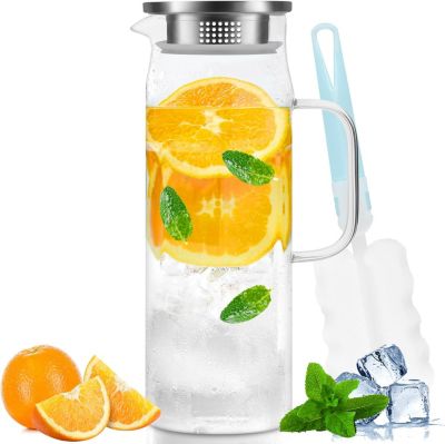 Pichet en Verre de 2 L avec Couvercle