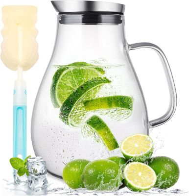 Pichet en verre résistant à la chaleur 2 L